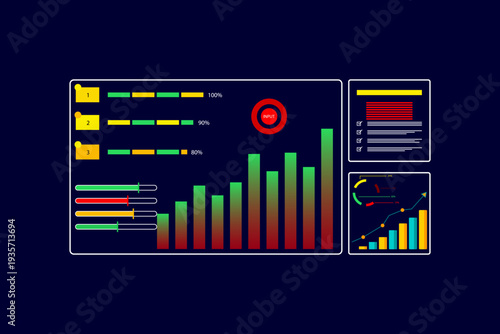 online business statistics and chart reports to analyze performance, improve corporate strategy, manage financial and marketing documents, insights for sustainable company growth