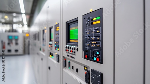 Modern energy control facility supporting critical infrastructure protection for high-voltage power distribution grid operations.