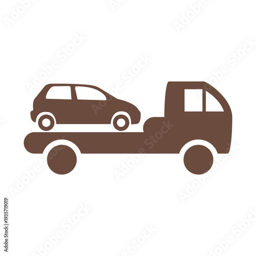 Lorry trucker shipment icon