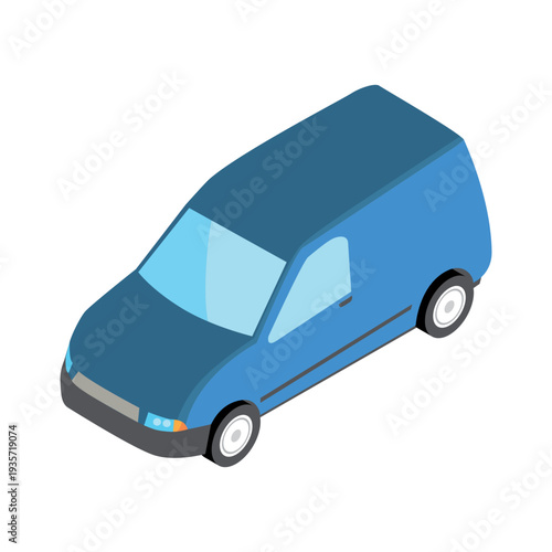 Minivan shipment icon