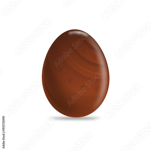 Chocolate lines easter egg