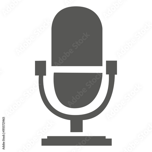 Singing microphone icon