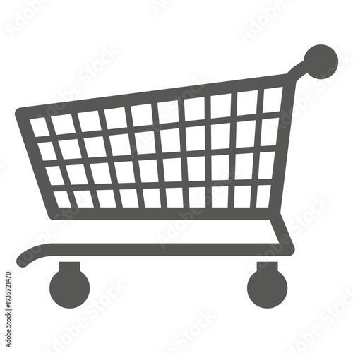 Canvastavla Shoppingcart flat icon