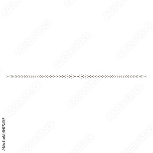 Smaller to large curved arrows divider