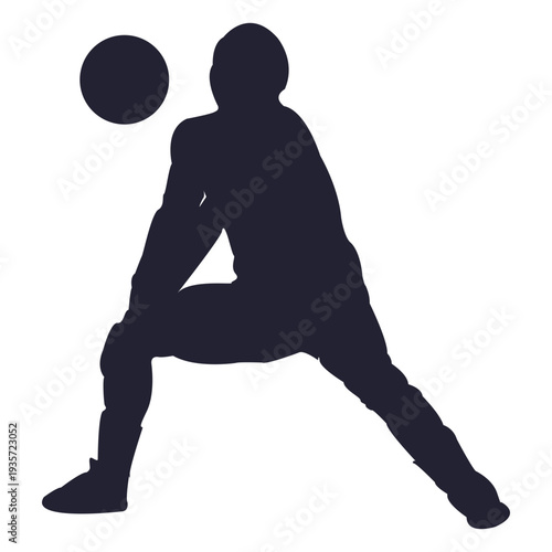 Volleyball player silhouette