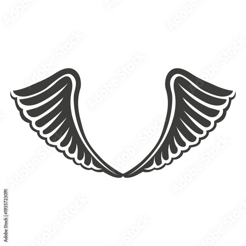 Wide phoenix wings decoration 2