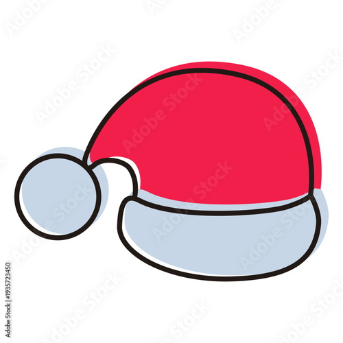 Santa hat cartoon icon 19