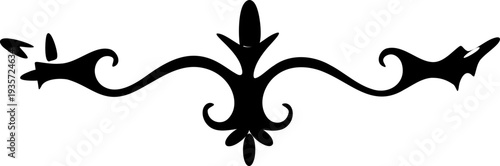 Black ornamental border vector