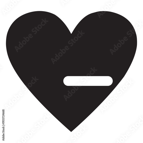 Heart logo with line
