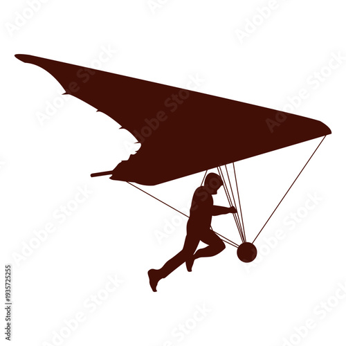 Hang gliding flight soar