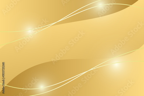 高級感 　金色 グラデーション 光 ライン 流れる 抽象 背景 デザイン