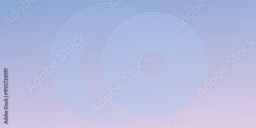 Abstract circle lines on light blue background. Geometric stripe line art design for poster, brochure, cover, website, header, web banner, presentation.