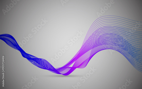 Abstract wave elements for design. Stylish line art background. Digital frequency track equalizer. Abstract colored line vector background.