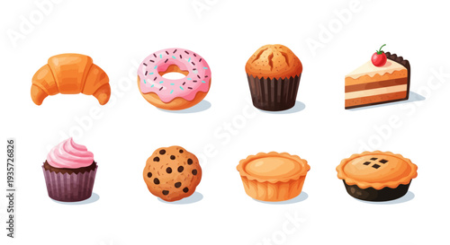 Bakery items pastries cakes and desserts
