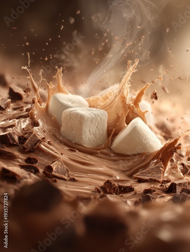 Wallpaper Mural Chocolate Brownie Crumble With Marshmallow Melt Torontodigital.ca