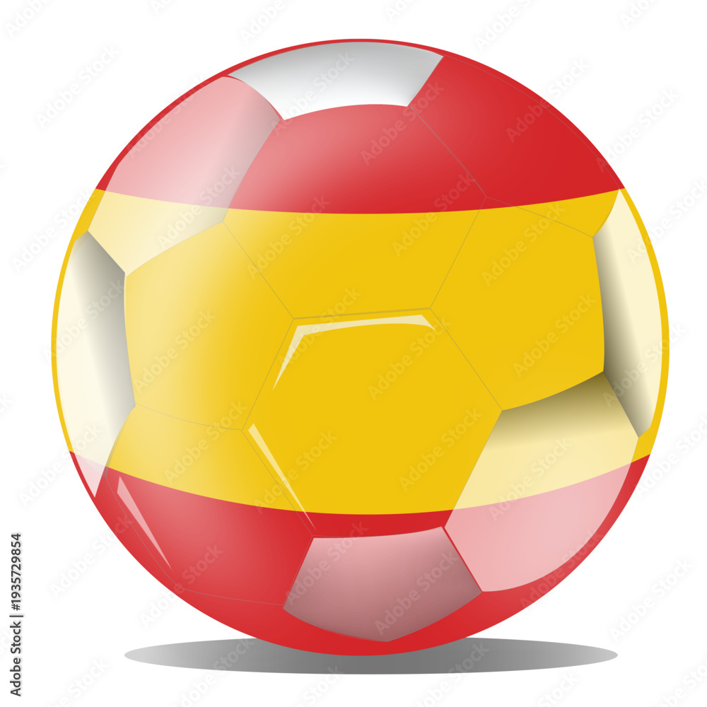 Obraz premium Spain football flag