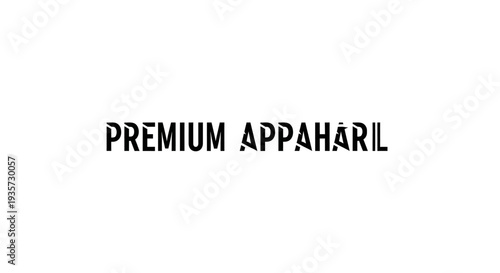 Premium Appaharil Brand Text Logo with Modern Fragmented Typography