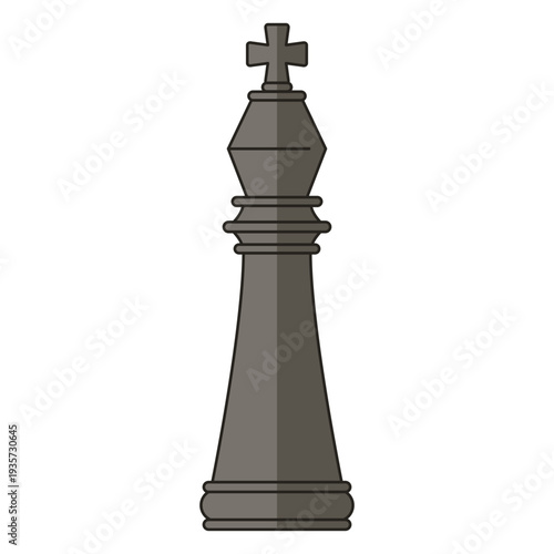 King chess figure black
