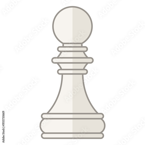 Pawn chess figure white