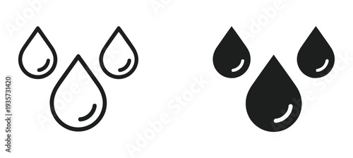 Blood Drop Icon Medical Symbol Red Liquid Vector