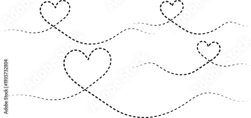 Festive heart banner design for valentine's day mother's day birthday and wedding celebrations with lovely patterns and backgrounds