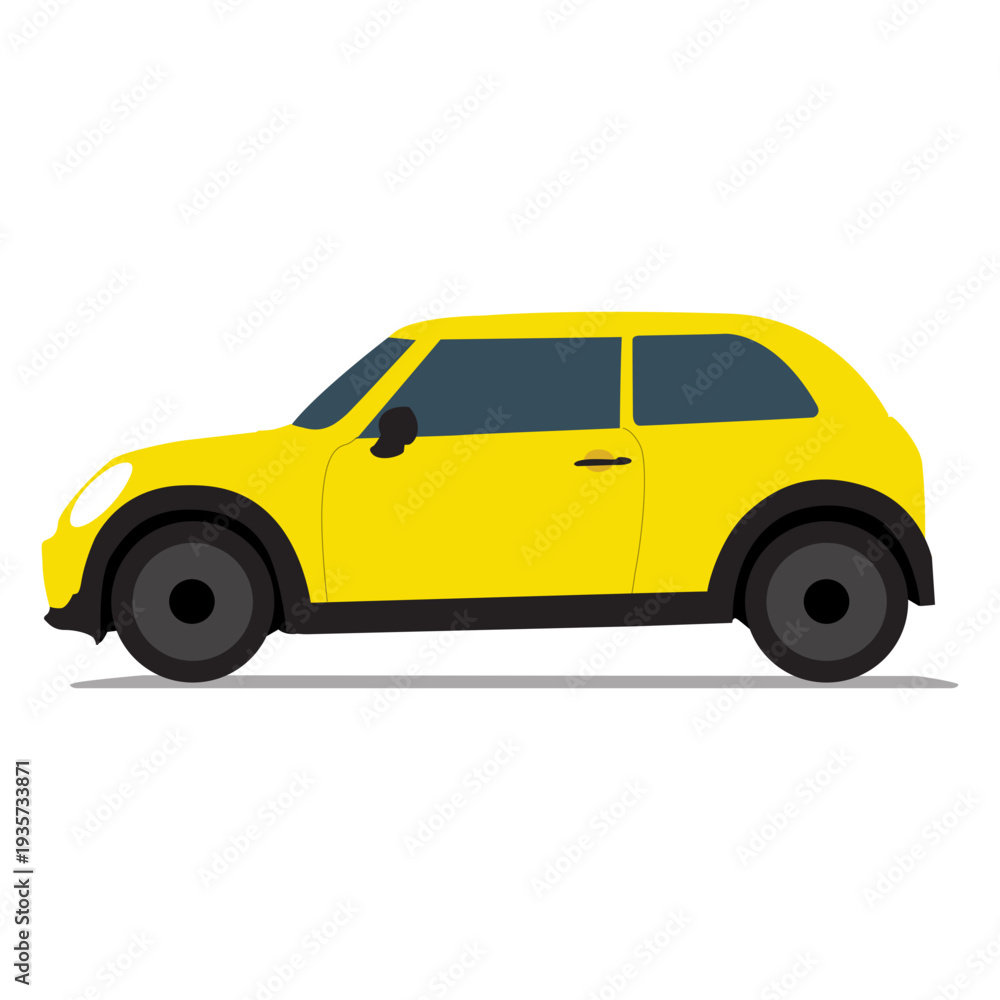 Fototapeta premium City car side view