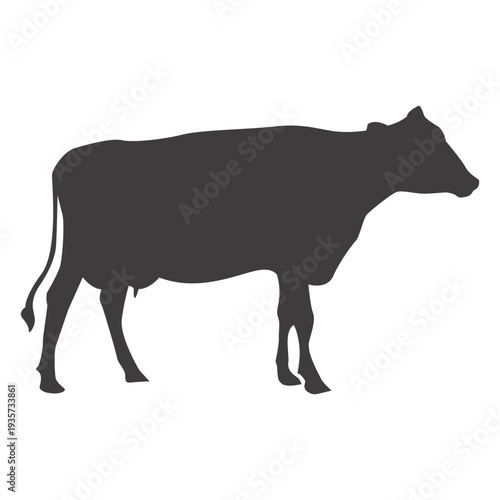 Cow silhouette vector