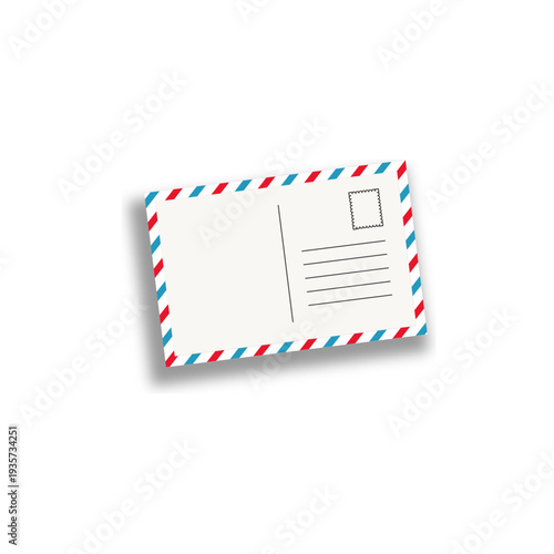 Vintage air mail postcard