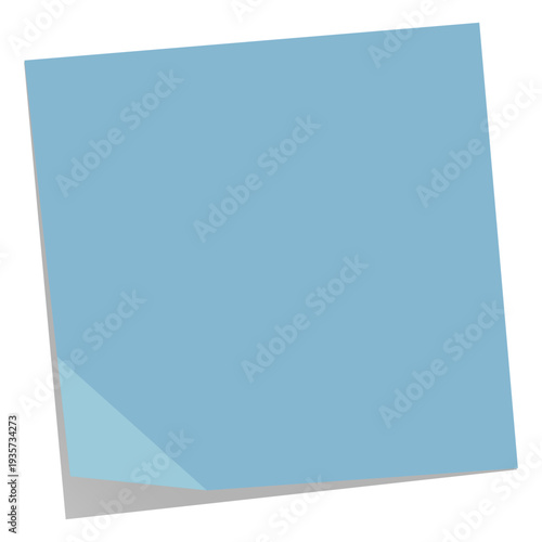 Blue sticker note
