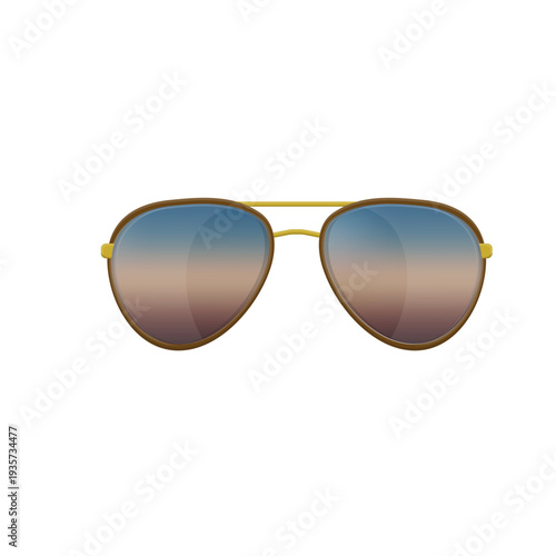 Blue aviator sunglasses