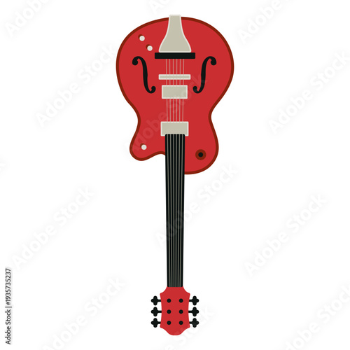 Electric guitar musical instrument icon