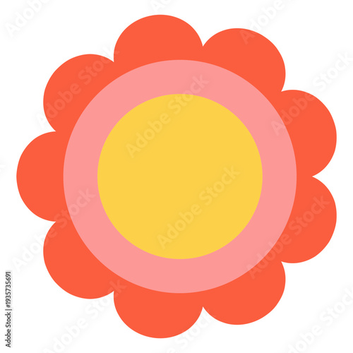 Hippie flower element