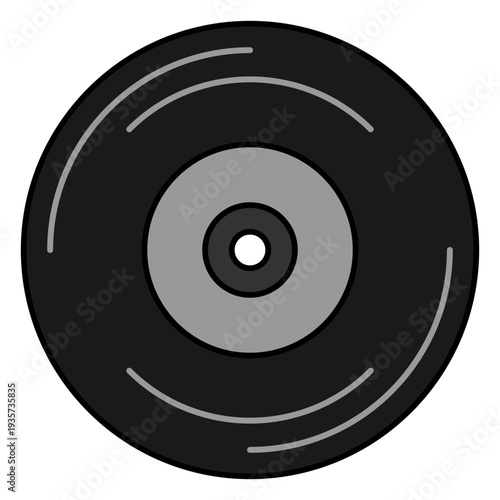 Vinyl record hippie element