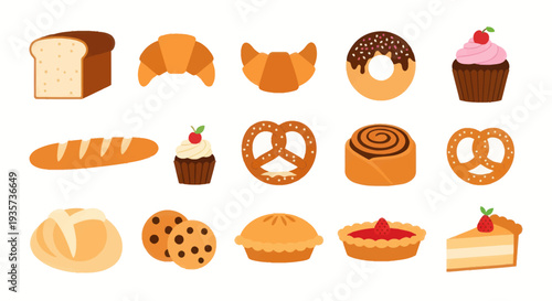 Bakery items breads pastries and desserts