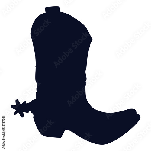 Cowboy boot silhouette