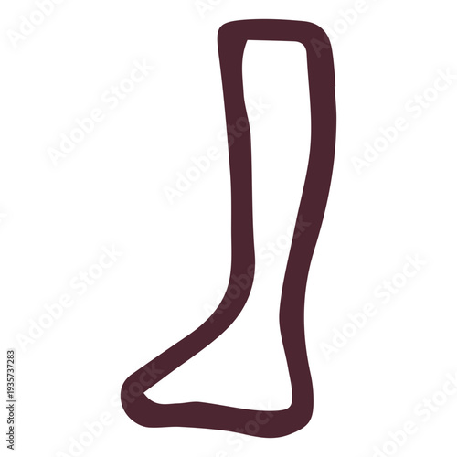 Egyptian leg hieroglyphs symbol symbol
