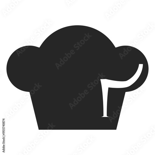 Chef toque hat flat icon