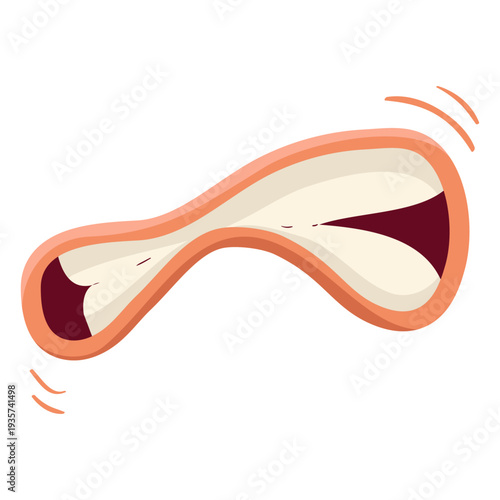Mouth isolated illustration