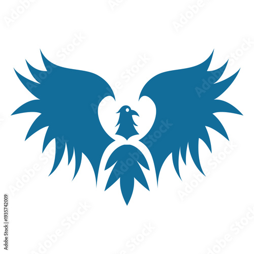 Bird eagle wing beak tail silhouette
