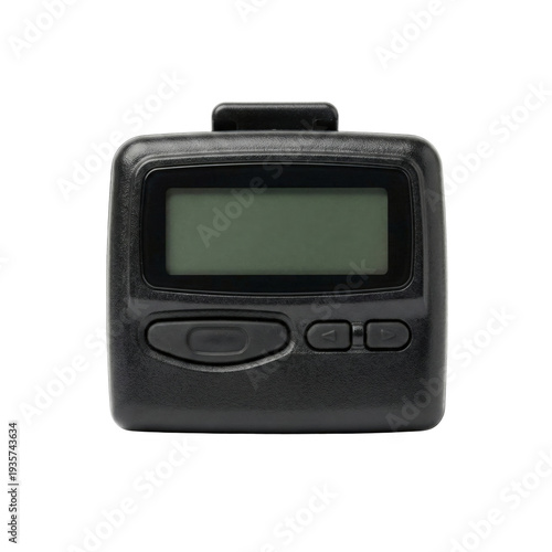 Obraz na płótnie Classic black electronic pager beeper telecommunication device
