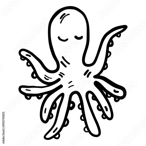 Octopus tentacle stroke