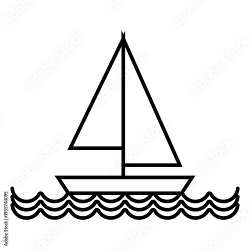 Yacht sailing ship deck sail stroke