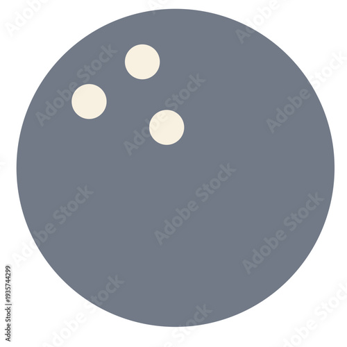 Ball bowling ball hole silhouette