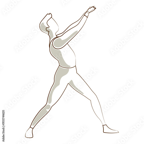 Ballet dancer posture leggins t shirt vector ballet