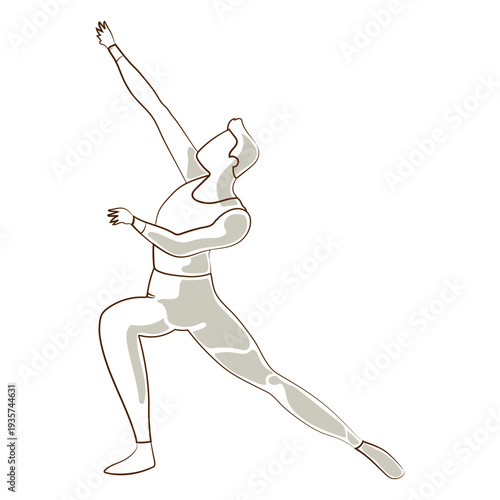 Ballet dancer leggins posture vector ballet
