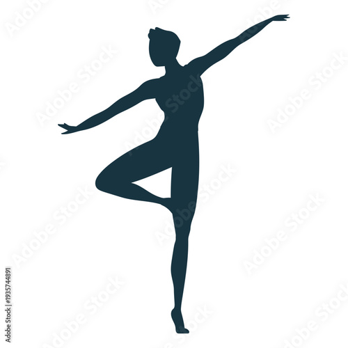 Grace ballet dancer posture silhouette ballet