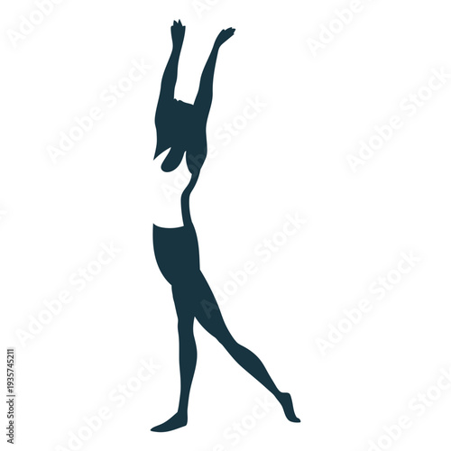 Posture ballet dancer grace detailed silhouette ballet