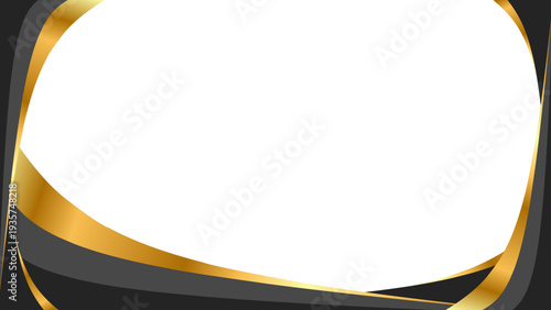 Abstract golden and black wave background design for presentations and graphic design projects