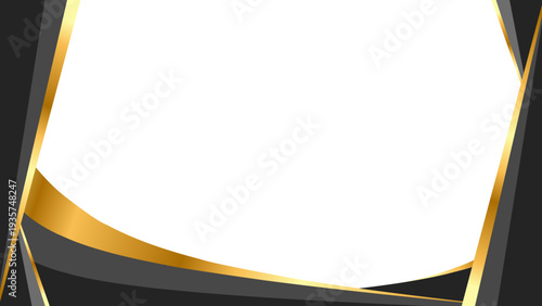 Elegant dark gray and gold abstract background with copy space for design and text