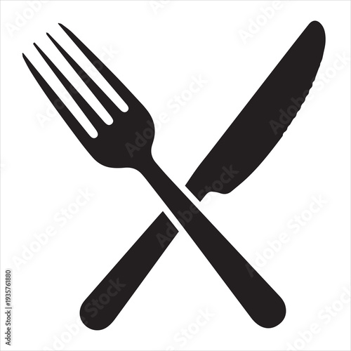 fork and knife  icon vector illustration